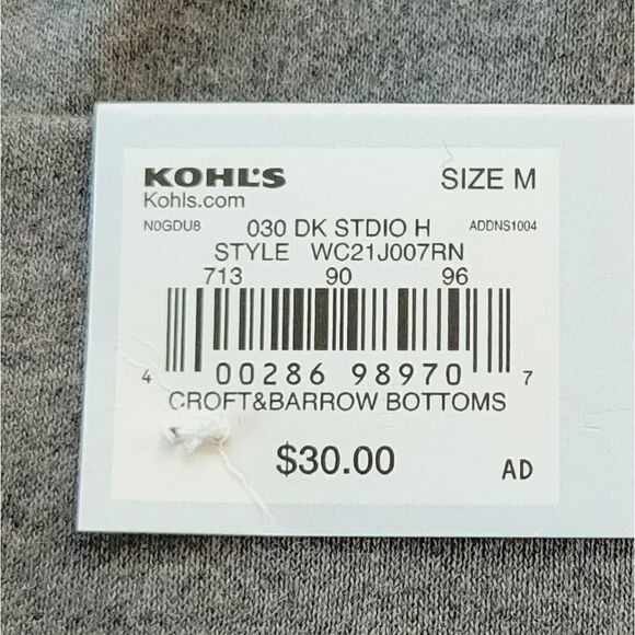 Craft & Barrow Gray Mid Rise Easy Knit Skorts Size M - Picture 5 of 8